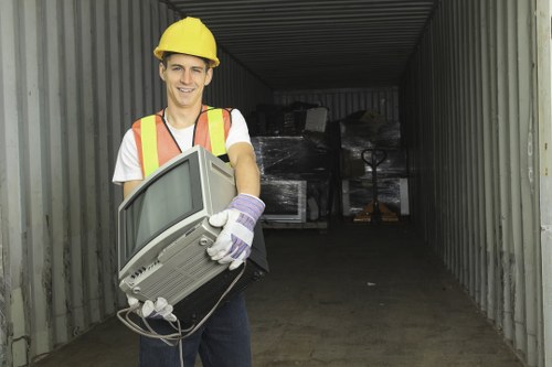 Professional team handling office clearance in Soho